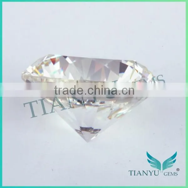 Superior Quality Excellent Cut Cubic Zirconia 6.5mm 2ct Diamond Simulant