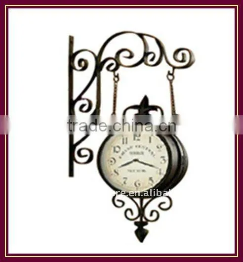 Unique Iron Wall Clock For Home Decoration