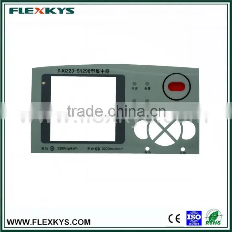 Cleverish graphic overlay with LCD film for eletric products