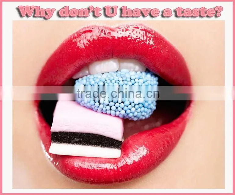 Halal Jelly filled Cotton Candy , Mini drop shaped Center filled Marshmallow