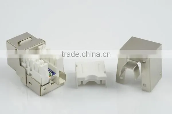 Network Solution Cat6 UL 90Degree Shielded STP Modular Keystone Jack