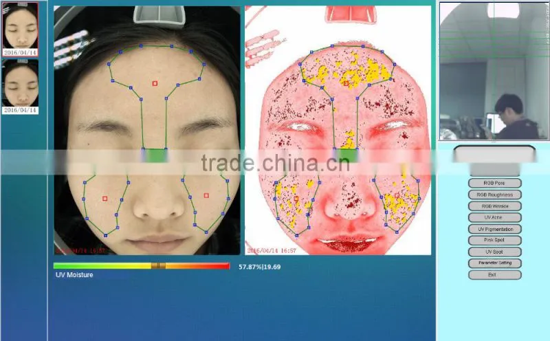 Beauty salon used fundermental device facial skin analysis maguc mirror skin analyzer