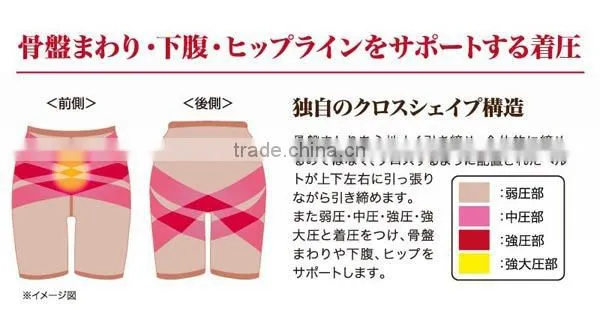 Dress Up Pelvis Fit Spats Beige LL-3L Made in China Compression Underwear abdomen and pelvis