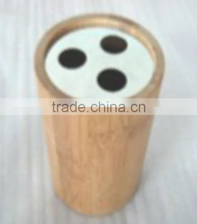 Bamboo toothbrush holder (cambered)