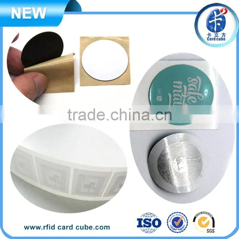 High quality nfc 13.56mhz Ntag203 label can program URL into it