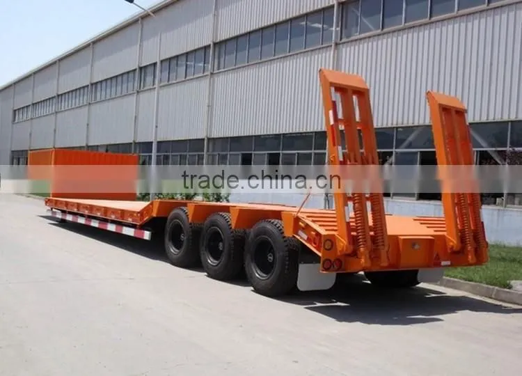 Hot sale tri-axle low bed semi trailer in Malaysia