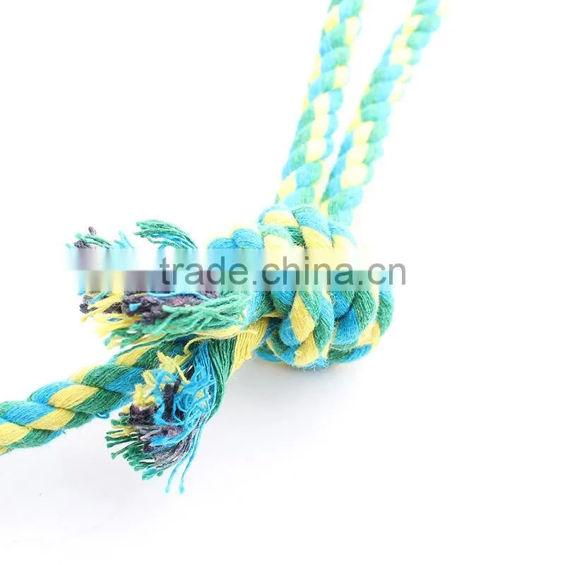 Cotton rope hand pull long tail dog toys ball largel size 40cm
