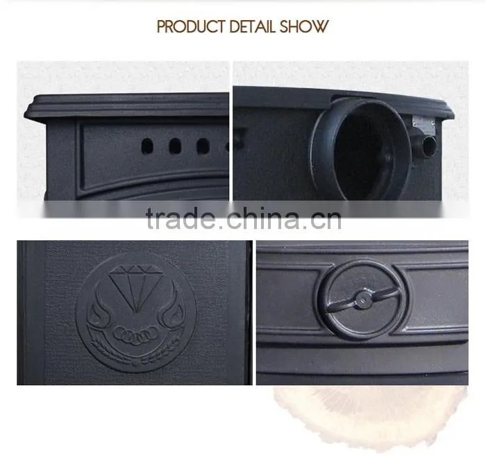 5.0KW Modern design wood burning stoves and wooden burning fireplace DHF332