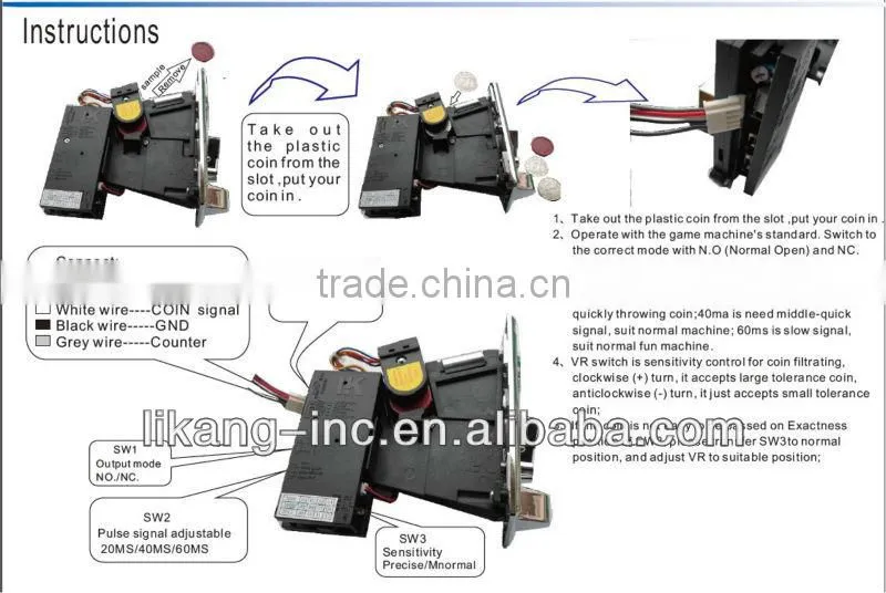 LK400M+ Coin acceptor Accessory for carrom boards games