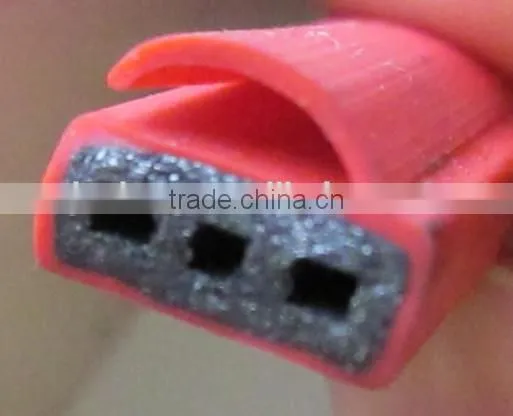 Graphite based fire rated seal strip for fire door