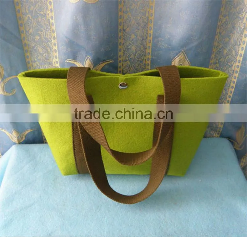 #14090502 new design eco-friendly felt shoulder bag