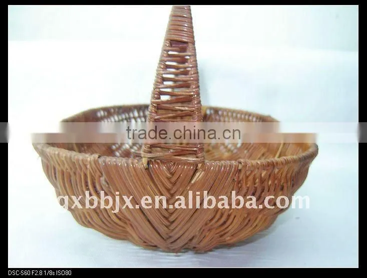 Egg shaped awn iron frame storage vegetable flower basket