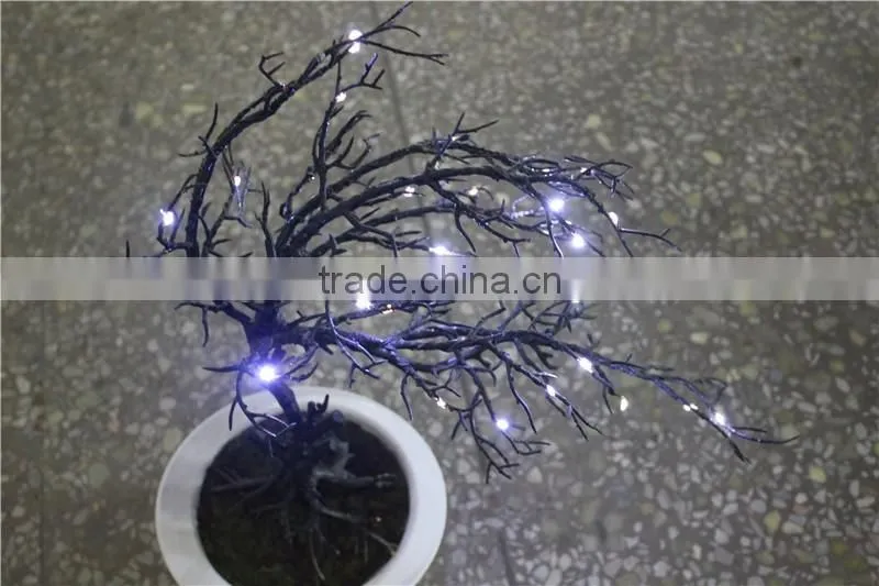 man made resin craft artificial led light bulb potted tree