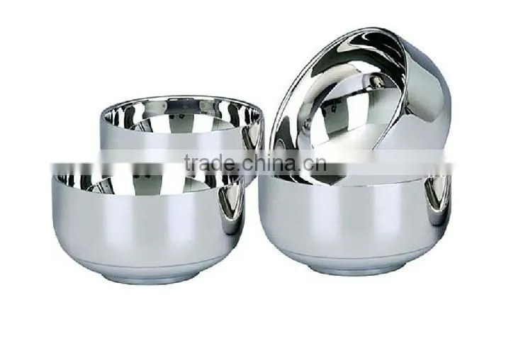 stainless steel double-layers Korea-style bowl