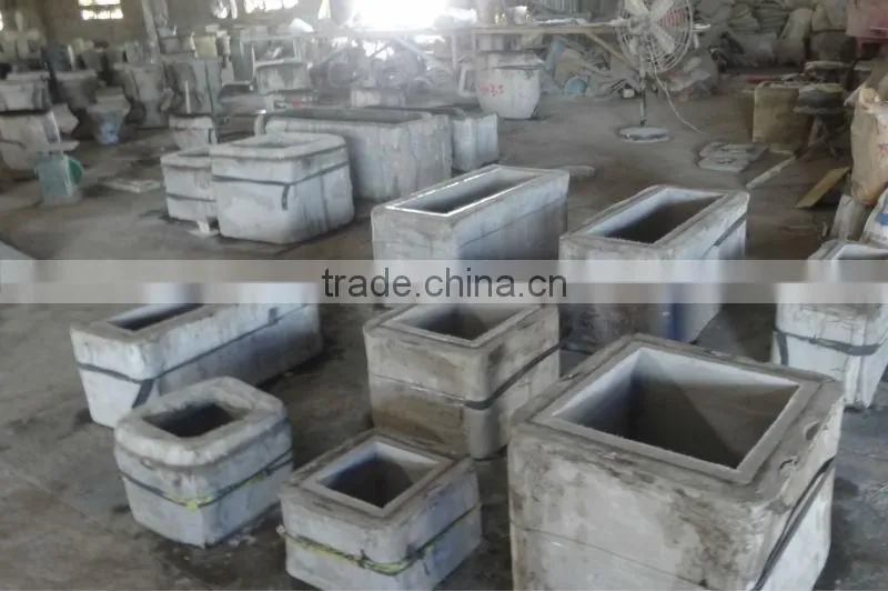 Lightweight Cement Pots, GRC (Glass Reinformed Concrete) pots, Small lightweight cement planter