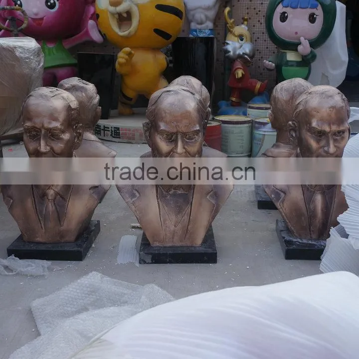 Bronze famous man character sculpture