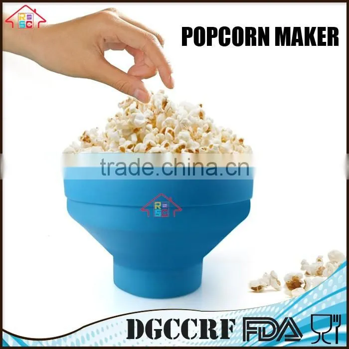 NBRSC Collapsible Microwave Silicone Popcorn Popper Maker with handle
