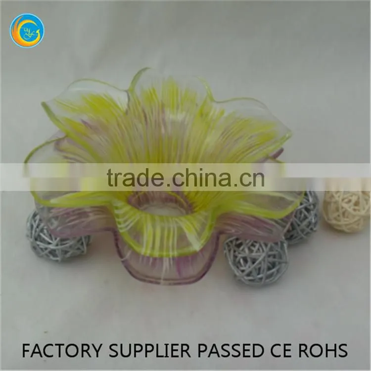 Cheap glass plate flowers