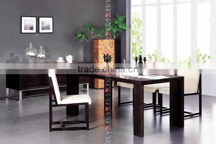 black rectangle dining table / wood dining room tables / chippendale dining table A-10