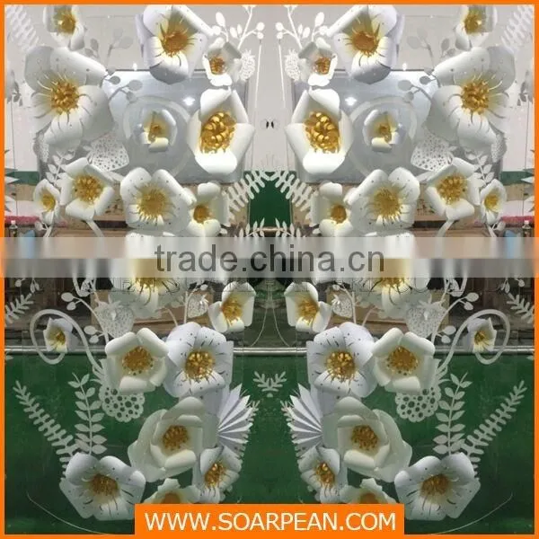 Wall Decoration Paper Flowering Shrubs Display Props