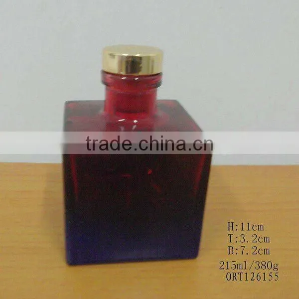 High quality rectangular glass bottle perfume glass bottle