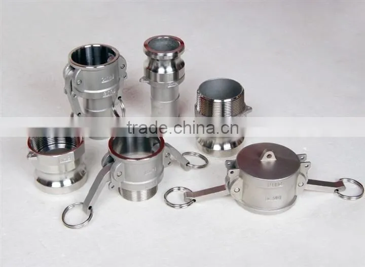 Stainless Steel flexible hose cam & groove couplings quick fittings