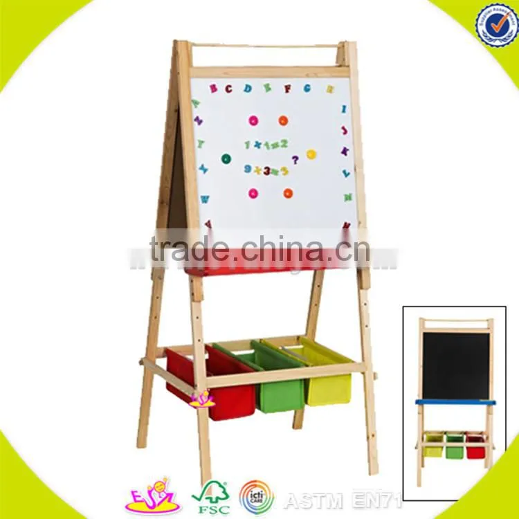 Wholesale best wooden painting board stand hot baby wooden painting board stand teaching aid painting board stand W12B021