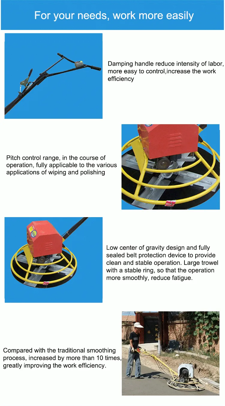 concrete smoothing machine electric power trowel