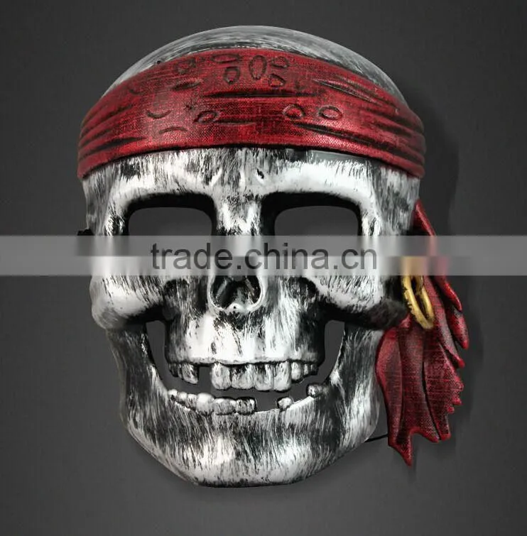 PVC Full Face Pirate Skeleton Mask