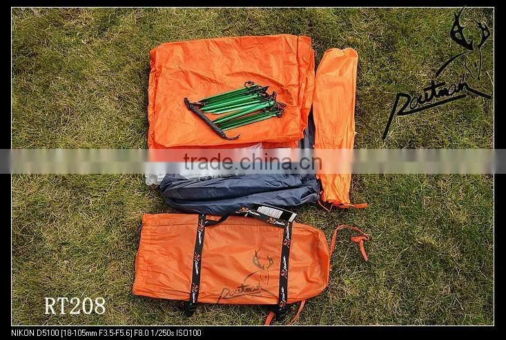 RT208 waterproof breathable safari tent for 2 people