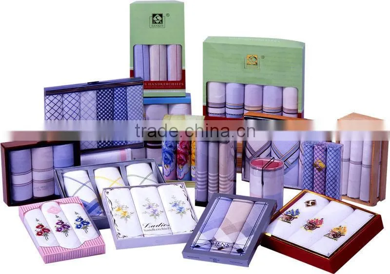 Hansen's Gift box ladies linen handkerchiefs