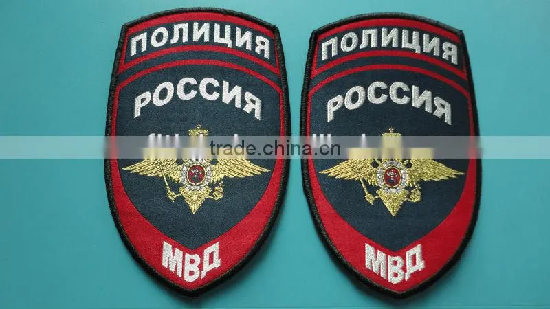 Custom cheaper high quality recycled embroidery patch for garments hats