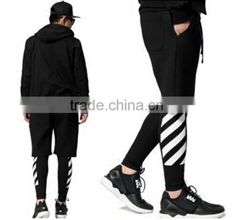 Fashion Custom Sport Pants For Men Wholasale Black Jogger Pants