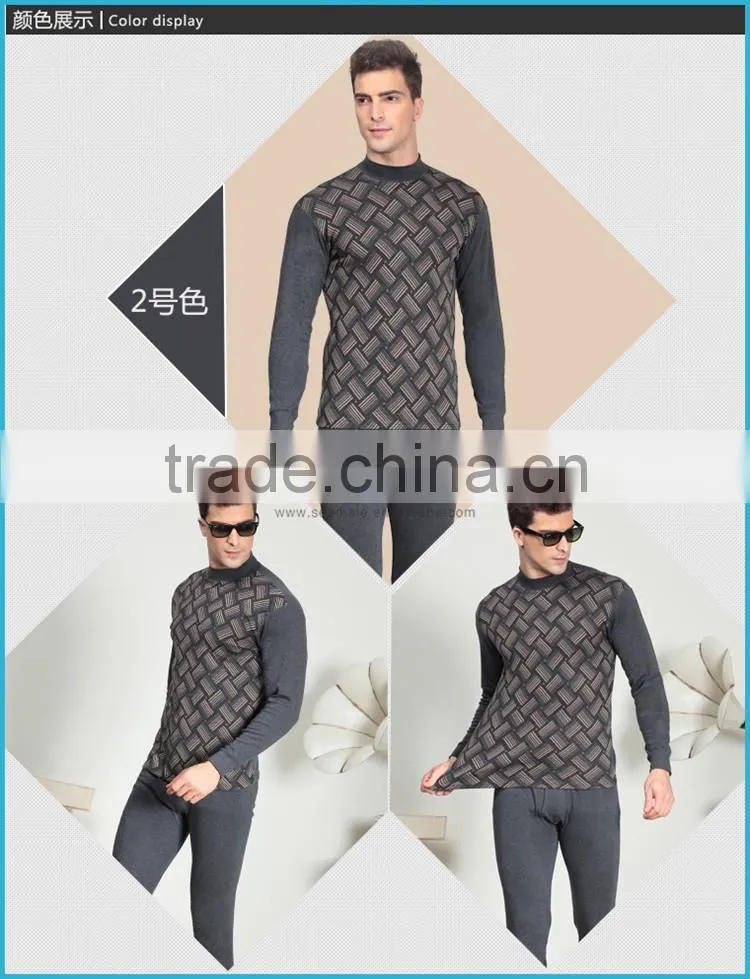 Polypropylene Cotton Heated Thermal Underwear Jaquard Men Base Layer Long Underwear Comfort Skins Thermal Underwear