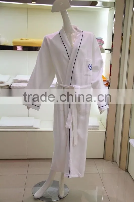 100% cotton kimono waffle bathrobe