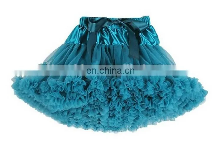2015 New pattern fluffy tutu skirt for girls fashion wine red baby girls birthday skirt