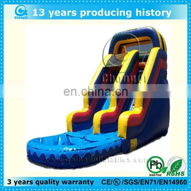 2014 best selling inflatable water slide with pool, nice infaltable water slide with pool for sale