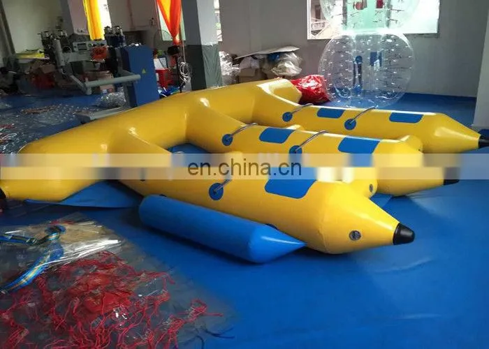 Top quality 0.9mm PVC inflatable flying towables flying fish boat