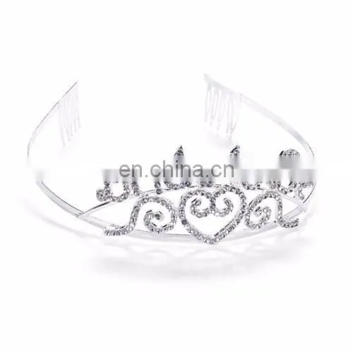 Wedding and hen party silvery BRIDE TO Be Metal Tiara 