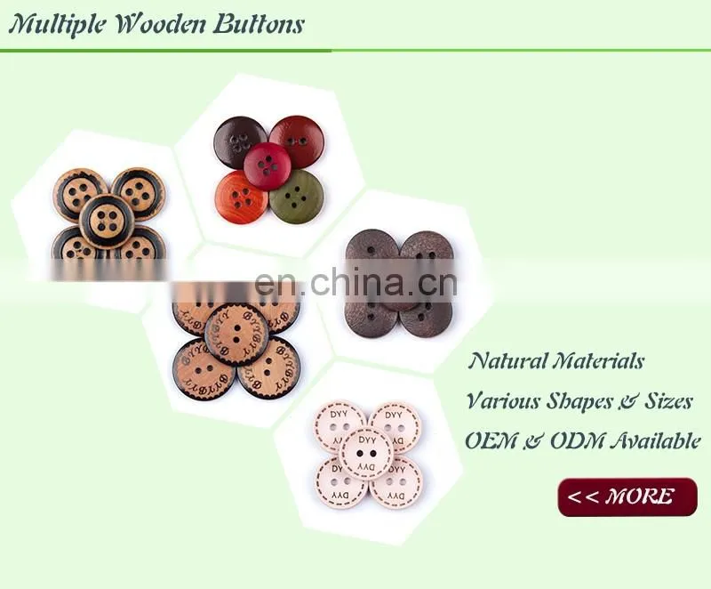 2 holes fish eye custom made natural tagua corozo lady suit buttons