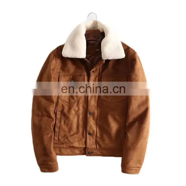 High Quality wrap Suede Knit Fabric Coat Fabric