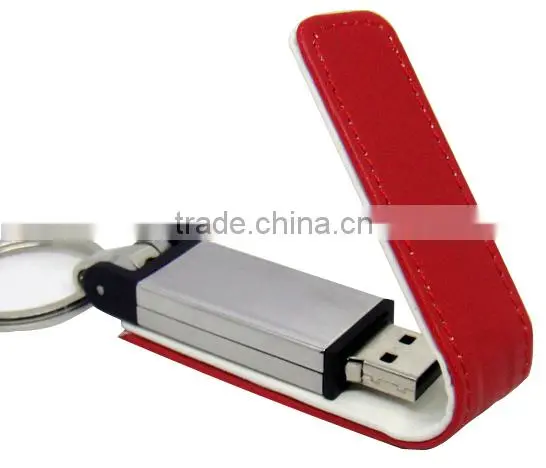 2GB leather promotion usb flash drive