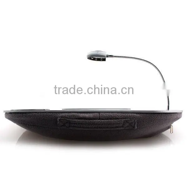 Portable padded table laptop