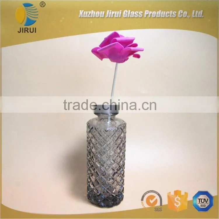 Smoky-gray Diamond aroma diffuser glass bottle 150ml