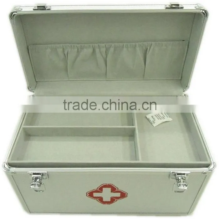 Silver diamond style suface aluminum empty watch case with custom-made