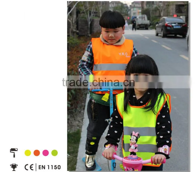 Cheap china child reflective safety vest kids clothing wholesale