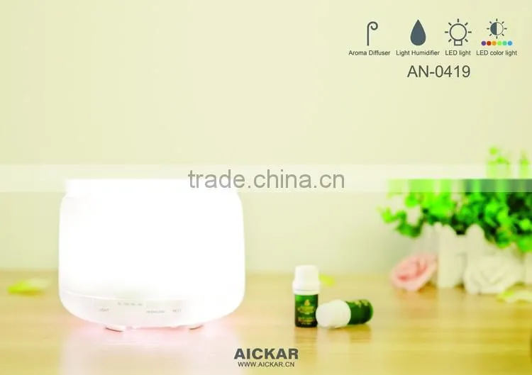 Portable Ultrasonic Essential Oil Diffuser and Cool Mist Aroma Humidifier with 7 Color LED Lights AN-0464