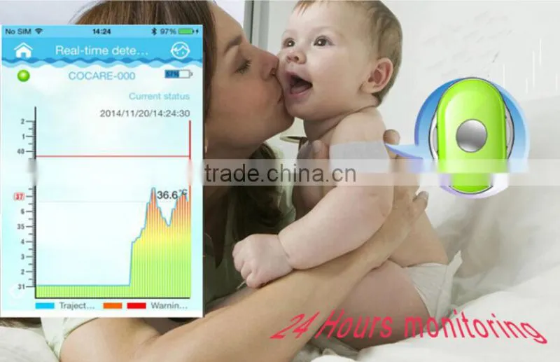 Novelty Bluetooth Smart Thermometer Intelligent Monitor for Babies