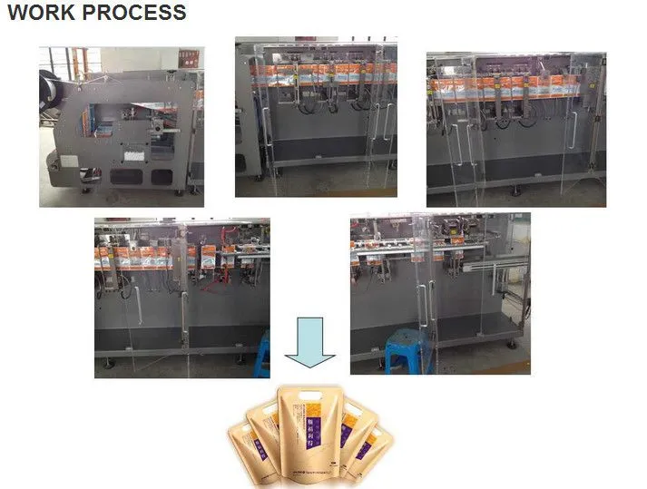 Automatic Horizontal 180 HFFS Stand - up Stand up Pouch Filling and Sealing Machine