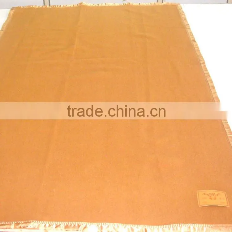 Super soft plain dyed coral fleece blanket
